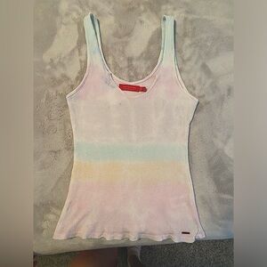 BEAUTIFUL N:PHILANTHROPY TIE DYE BOURBON 
TANK EUC